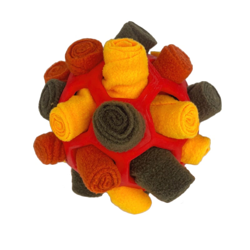 Dog Sniffing Ball Puzzle Interactive Toy Portable Pet Snuffle Ball Encourage Training Educational Pet Slow Feeder Dispensing Toy