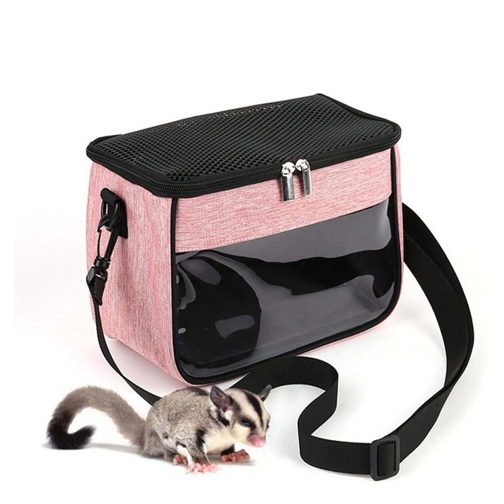 Pet Hamster Carrier Lightweight Parrot Cage Portable Rabbit Backpack Lizard Bag Hamster Nest for Small Animals Pet Accessory
