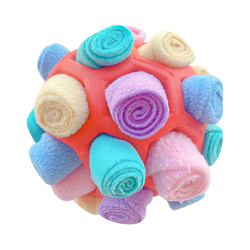 Dog Sniffing Ball Puzzle Interactive Toy Portable Pet Snuffle Ball Encourage Training Educational Pet Slow Feeder Dispensing Toy