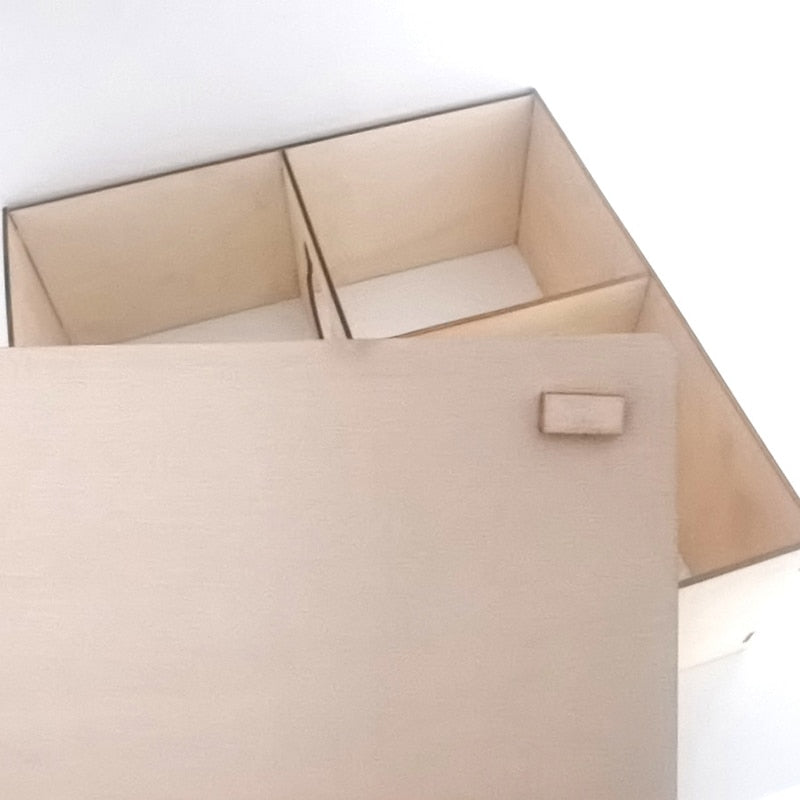 Hamster House with Multi Chambers Wooden Hideout Nesting Habitat for Gerbils Chinchillas Young Guinea Pigs Small Animals 667A