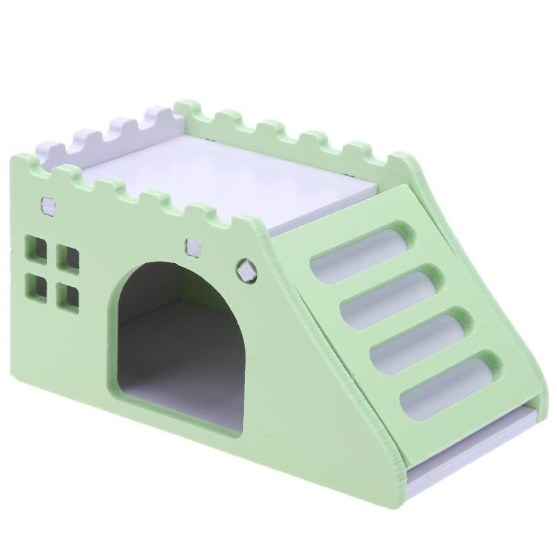 Luxurious Hamster House Swing Toy Slide Hamsters Nest Loft Bed Cage Nest Type Hedgehog Pet Castle Climbing Toys Small Pet House