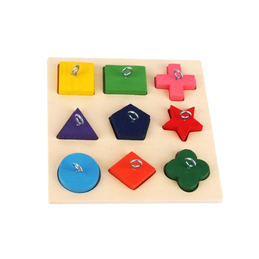 Pet Educational Toys Parrot Interactive Training Colorful Wooden Block Birds Puzzle Supplies DIY Toy Accessories
