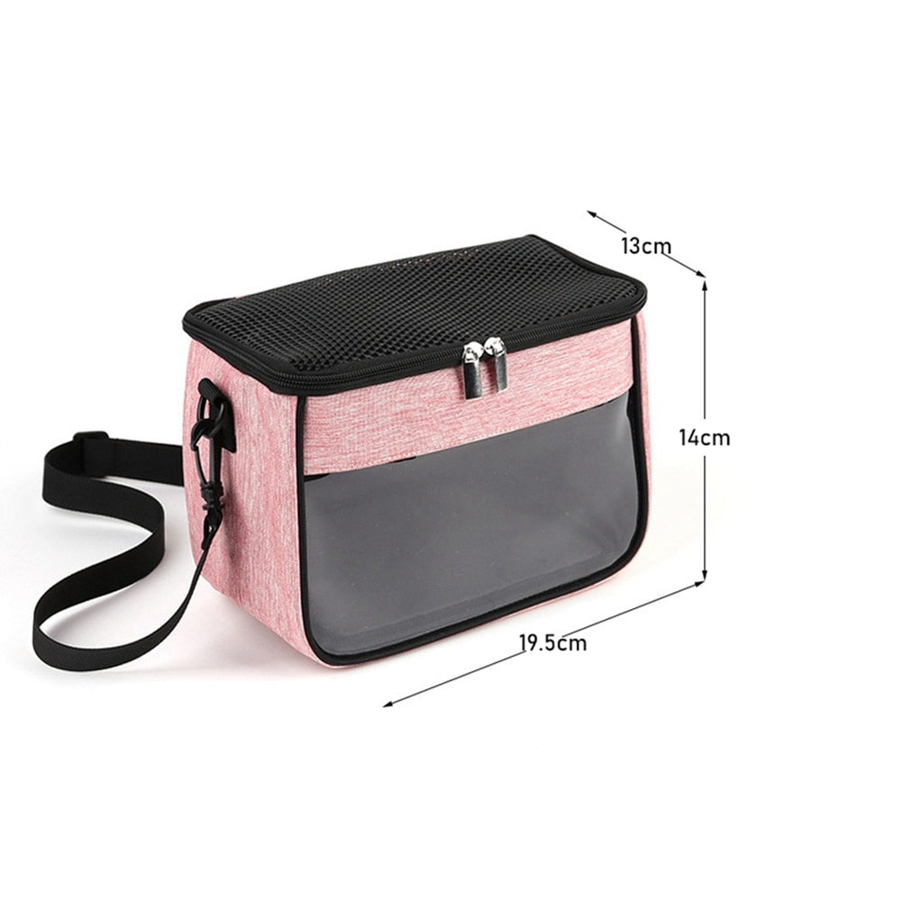 Pet Hamster Carrier Lightweight Parrot Cage Portable Rabbit Backpack Lizard Bag Hamster Nest for Small Animals Pet Accessory