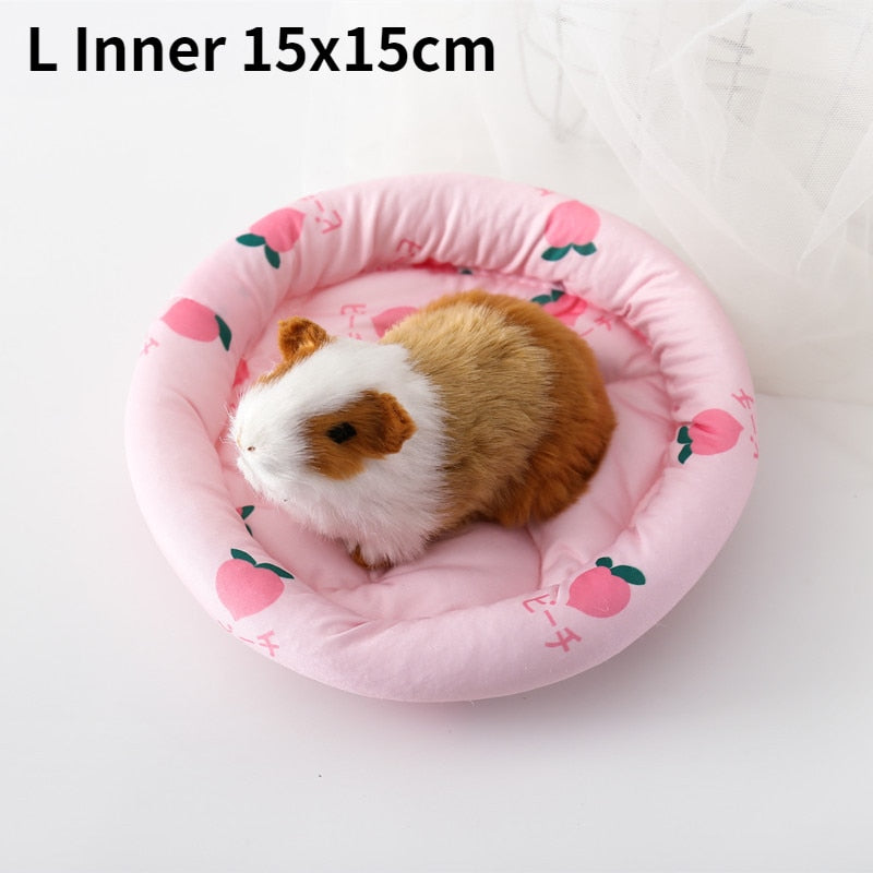 Soft Small Animal Bed Nest Thick Warm Bed Guinea Pig Chinchilla Rat Rabbit Bed Cage Nest House Breathable Cushion Sleeping Mat