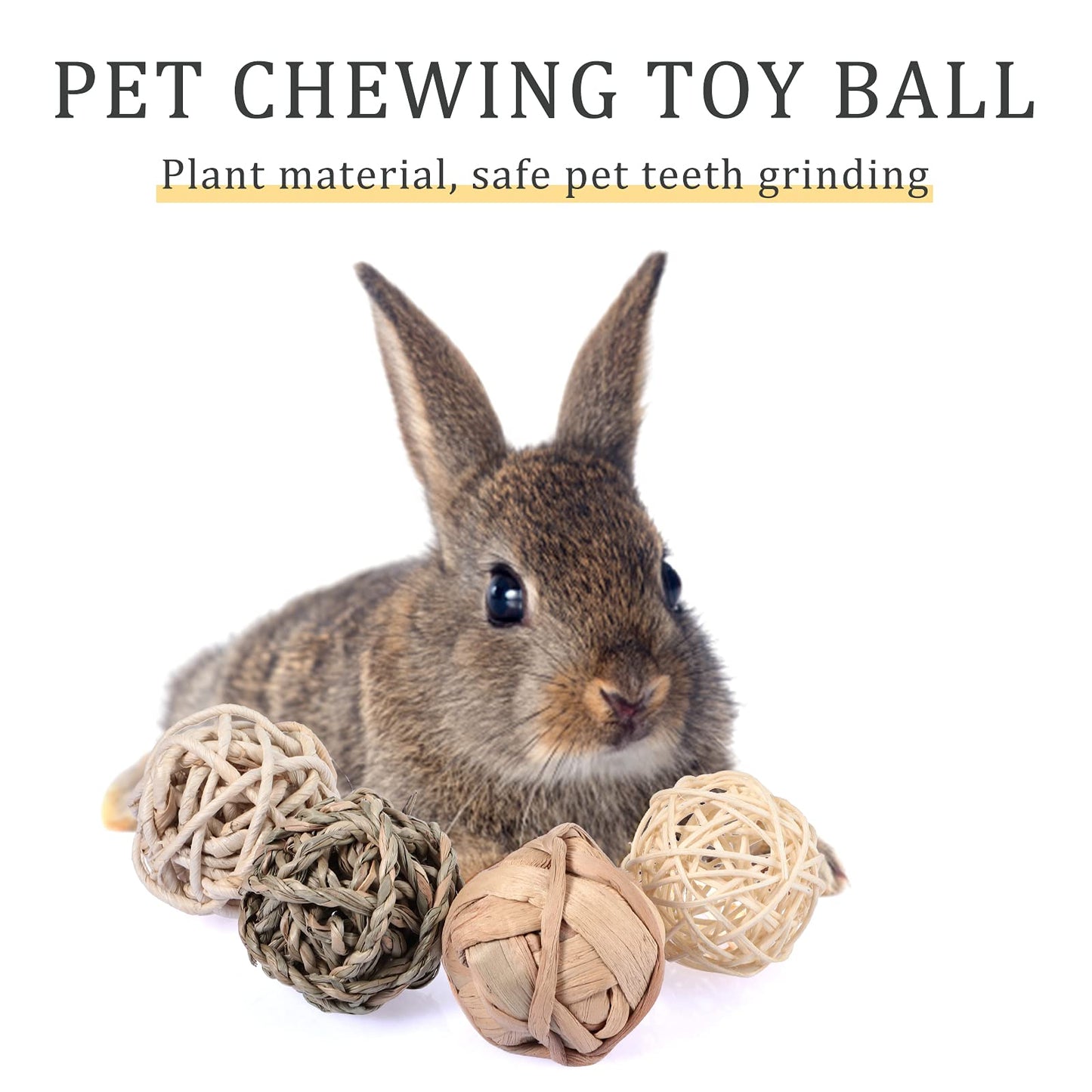 Pet Straw Molars Toy Woven Ball Hamster Chew Toy Corn Carrot Bite Grind Teeth Toys For Rabbit Tooth Cleaning Pet Supplies Hot