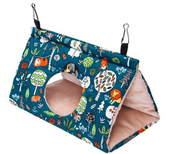 Hot Autumn Winter Parrot Nest House Comfortable Hammock Hanging Cage Plush Thickened Sleeping Bed Cave For Bird Pet Accessories