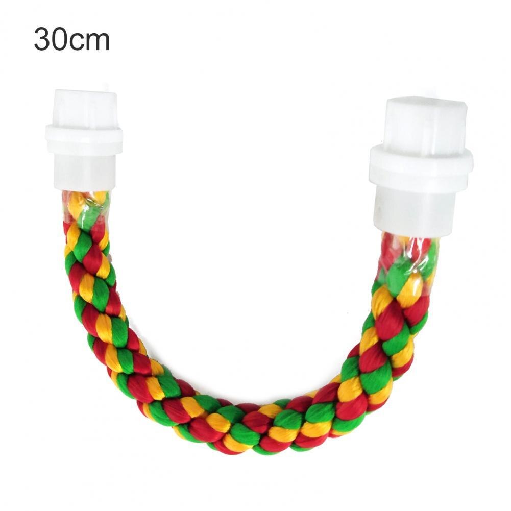 Bird Bite Toy Multi-color Parrot Standing Woven Rope Toy Bird Chew Toy Bendable Pet Parrot Standing Perches For Parakeet