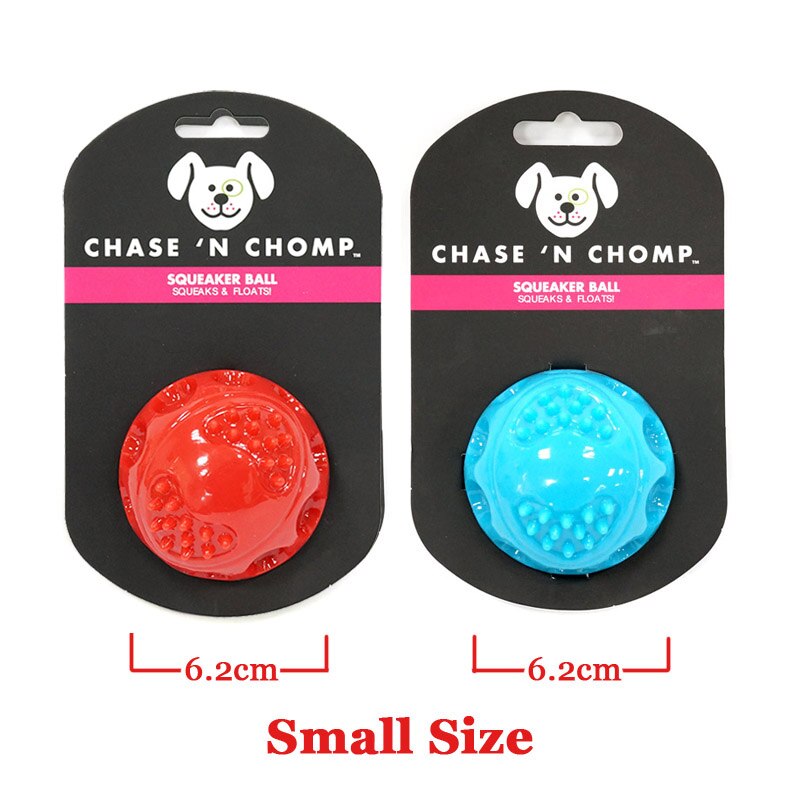 CAITEC Dog Toys Squeaking Bouncing Ball Durable Floatable Springy Pet Toys Squeaky Ball Bite Resistant for Small to Large Dogs