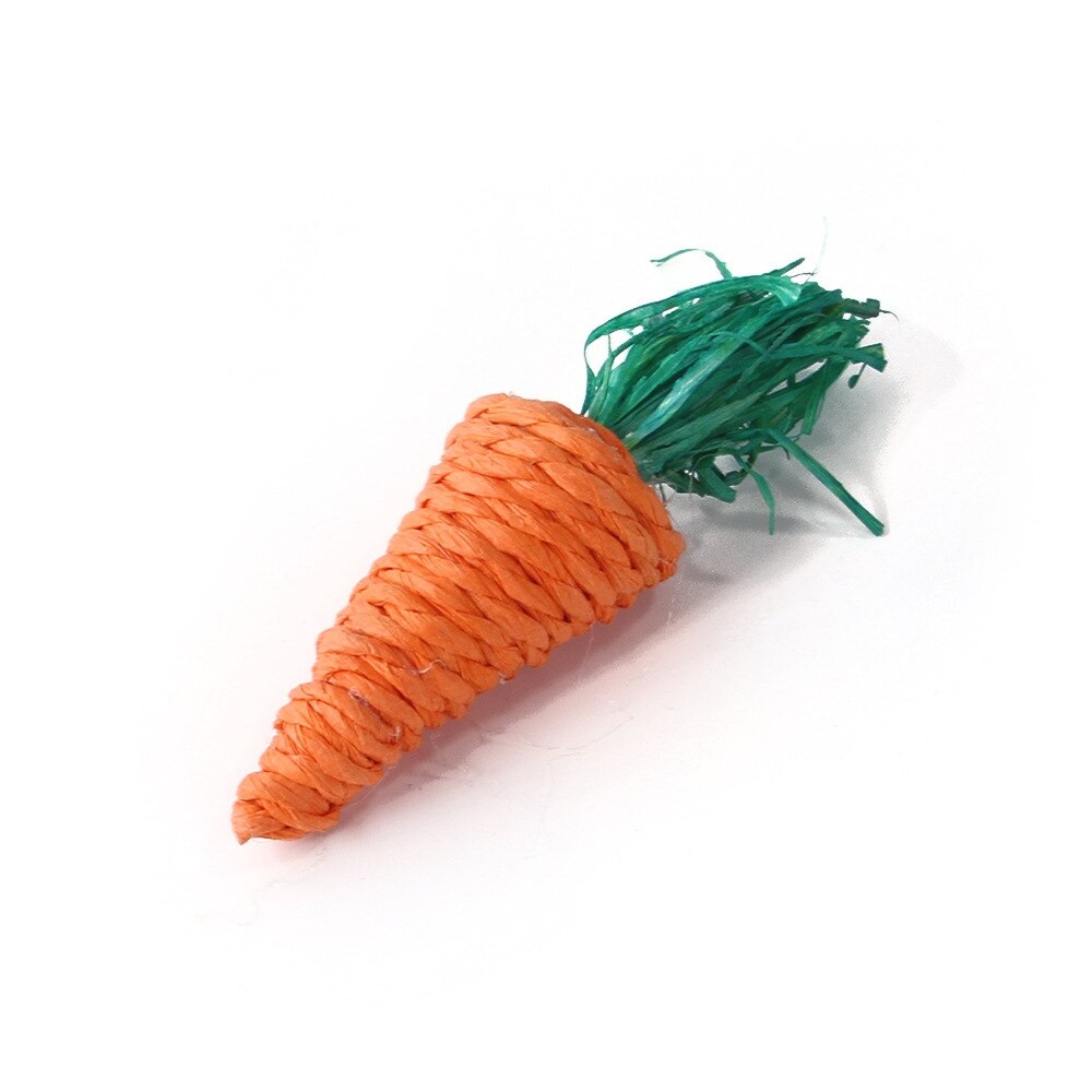 Pet Straw Molars Toy Woven Ball Hamster Chew Toy Corn Carrot Bite Grind Teeth Toys For Rabbit Tooth Cleaning Pet Supplies Hot