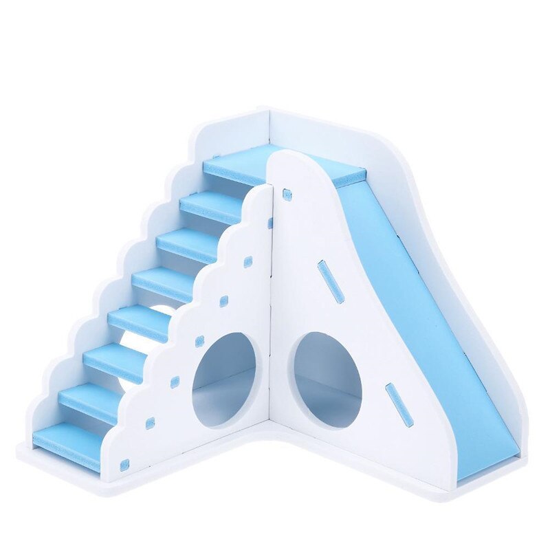 Luxurious Hamster House Swing Toy Slide Hamsters Nest Loft Bed Cage Nest Type Hedgehog Pet Castle Climbing Toys Small Pet House