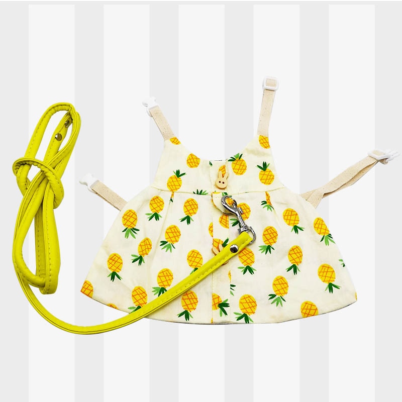 Cute Bunny Pet Vest Accessories Outdoor Leash Rabbit Clothes Harness Strap Leash for Rabbit Dress Clothes Harness for Rabbit