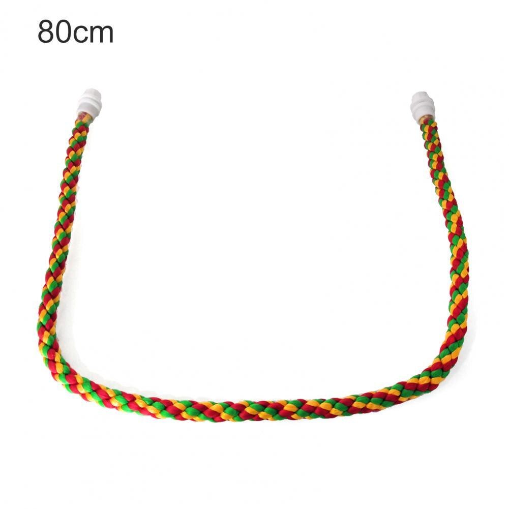 Bird Bite Toy Multi-color Parrot Standing Woven Rope Toy Bird Chew Toy Bendable Pet Parrot Standing Perches For Parakeet