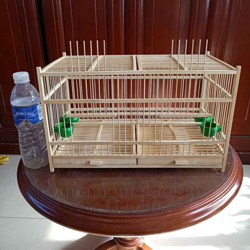 Super Large Bamboo Bird Cock Cage 50cm Handmade Breathable Bird Nest Traditional Chinese Folk Crafts Pet Product Bird House