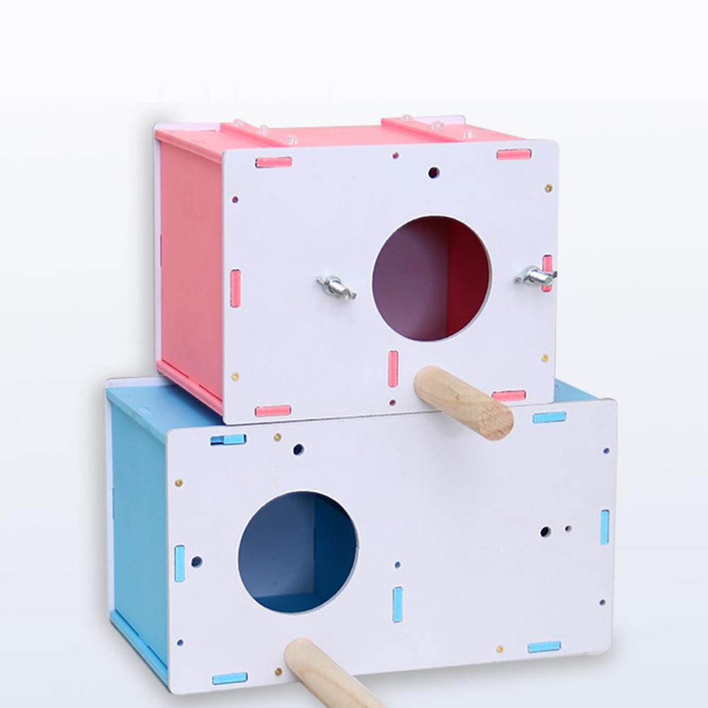 Parrot Wood Breeding Box Thermal Insulation Pets Bird House Nest Mating Box For Lovebirds Parrot Parakeet