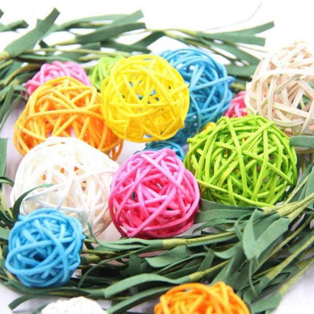 7pcs/set Bunny Chew Toys Simple Installation Cage Protective Toy For Rabbit Guinea Pig Chinchilla Hamsters Teeth Cleaning