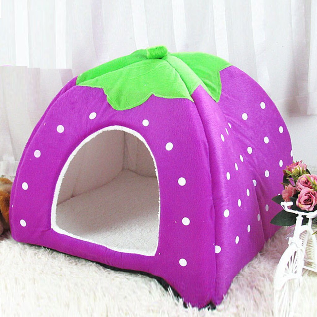 Soft Small Animal House Nest Guinea Pig Hamster Winter Warm Squirrel Rabbit Chinchilla Rat Strawberry Bed Pet Supplies
