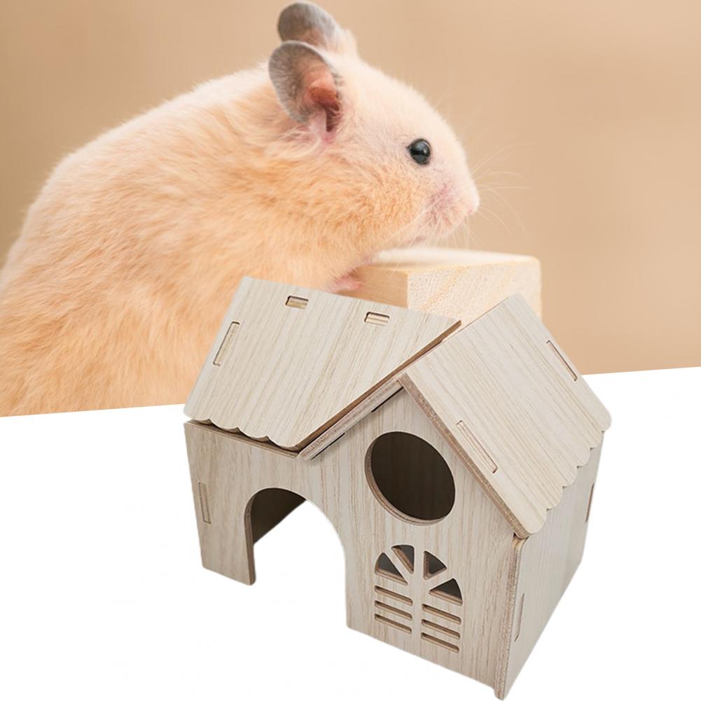 Practical Guinea Pig Hamster Hideout House Hamster Toy Lightweight Play