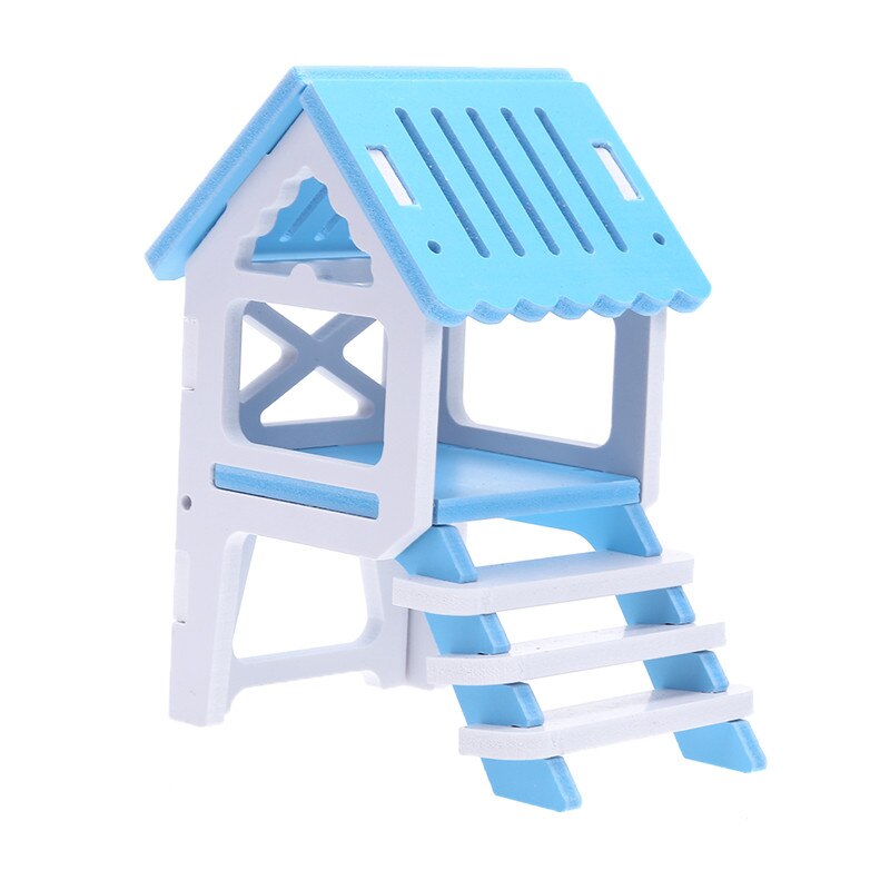 Luxurious Hamster House Swing Toy Slide Hamsters Nest Loft Bed Cage Nest Type Hedgehog Pet Castle Climbing Toys Small Pet House