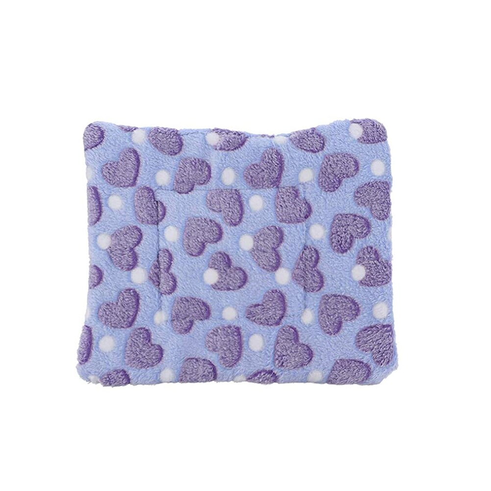 Rabbit Pet Sleeping Bed Mat Small Animals Fleece Pad Winter Thick Warmer Mattress Hamster Nest Cute Home House Pet Warmer Supply