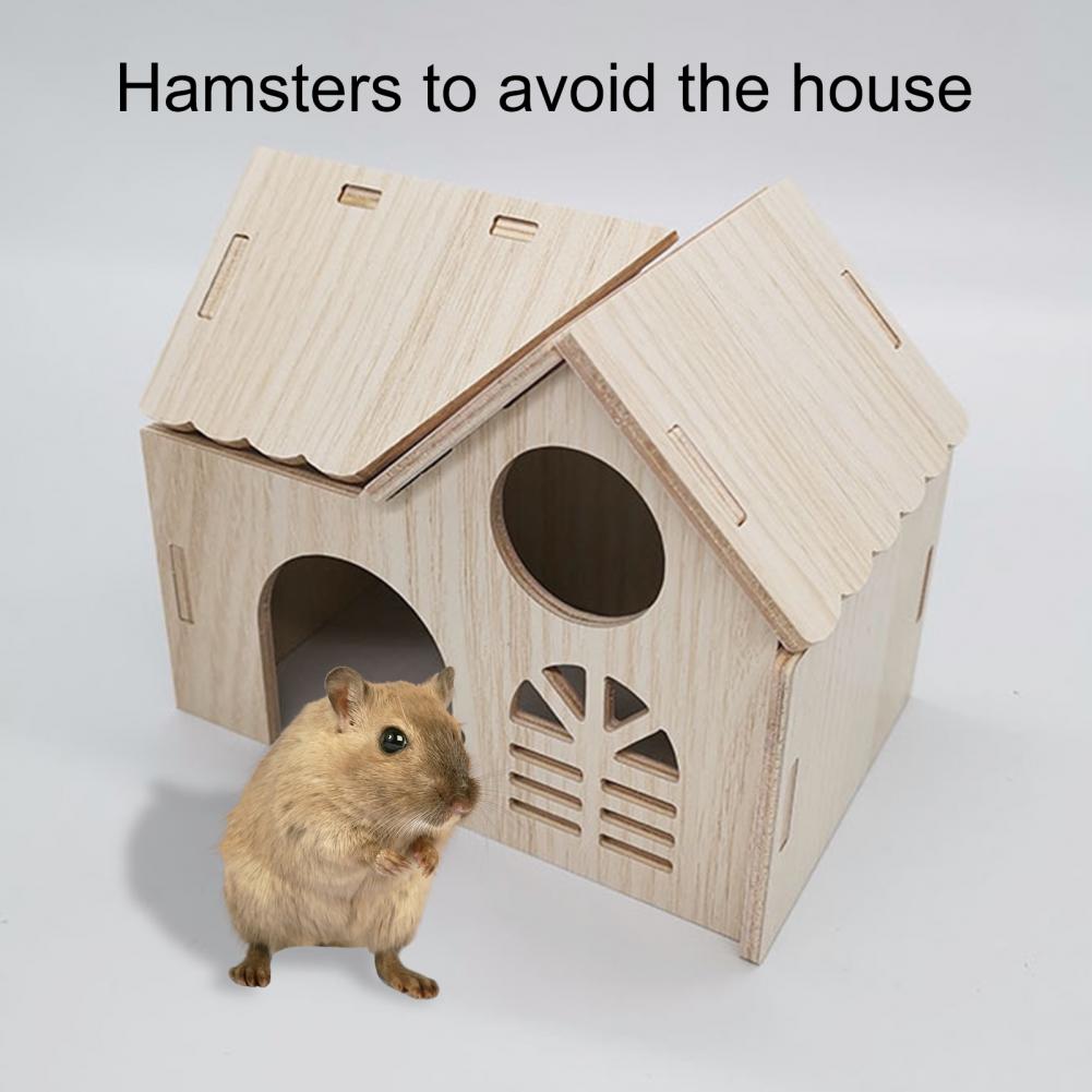 Practical Guinea Pig Hamster Hideout House Hamster Toy Lightweight Play