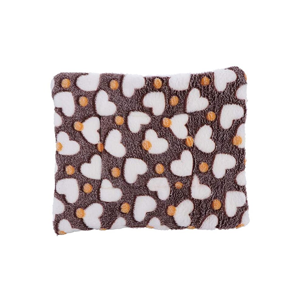 Rabbit Pet Sleeping Bed Mat Small Animals Fleece Pad Winter Thick Warmer Mattress Hamster Nest Cute Home House Pet Warmer Supply