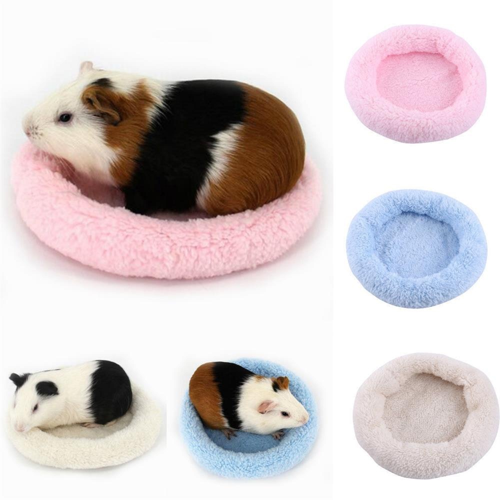 Cute Rabbit Cage Fleece Small Animal Bed Guinea Pig Mat Hamster Sleeping House Guinea Pig Beds Guinea Pig Tunnel Hamster Ferret