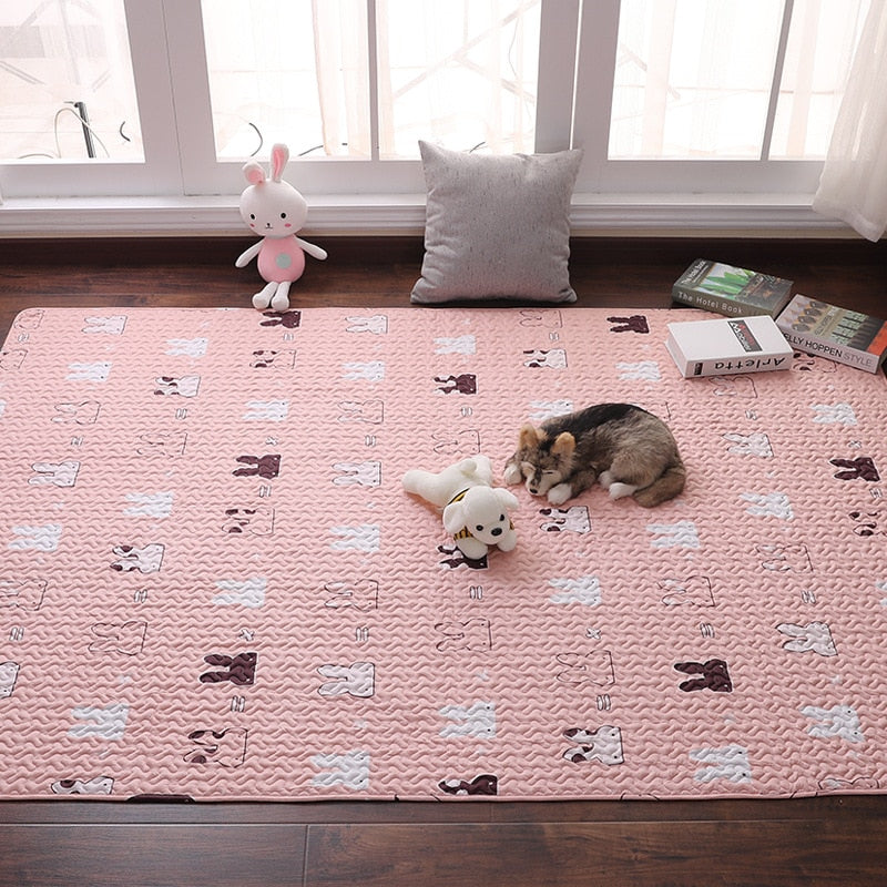 Rabbit Floor Mat Pet Sofa Cushion Training Pad Four Seasons Universal Cage Mat Cat Dog Sleeping Blanket Fence Pad Bunny Supplies