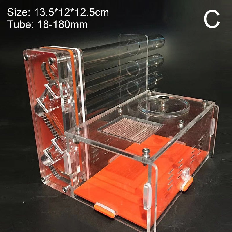 DIY Acrylic Ant Farm with Feeding Area Ants House Workshop 5 Plaster Tubes Ant Nest Insect Gypsum Test Tube Nest Pet Anthill
