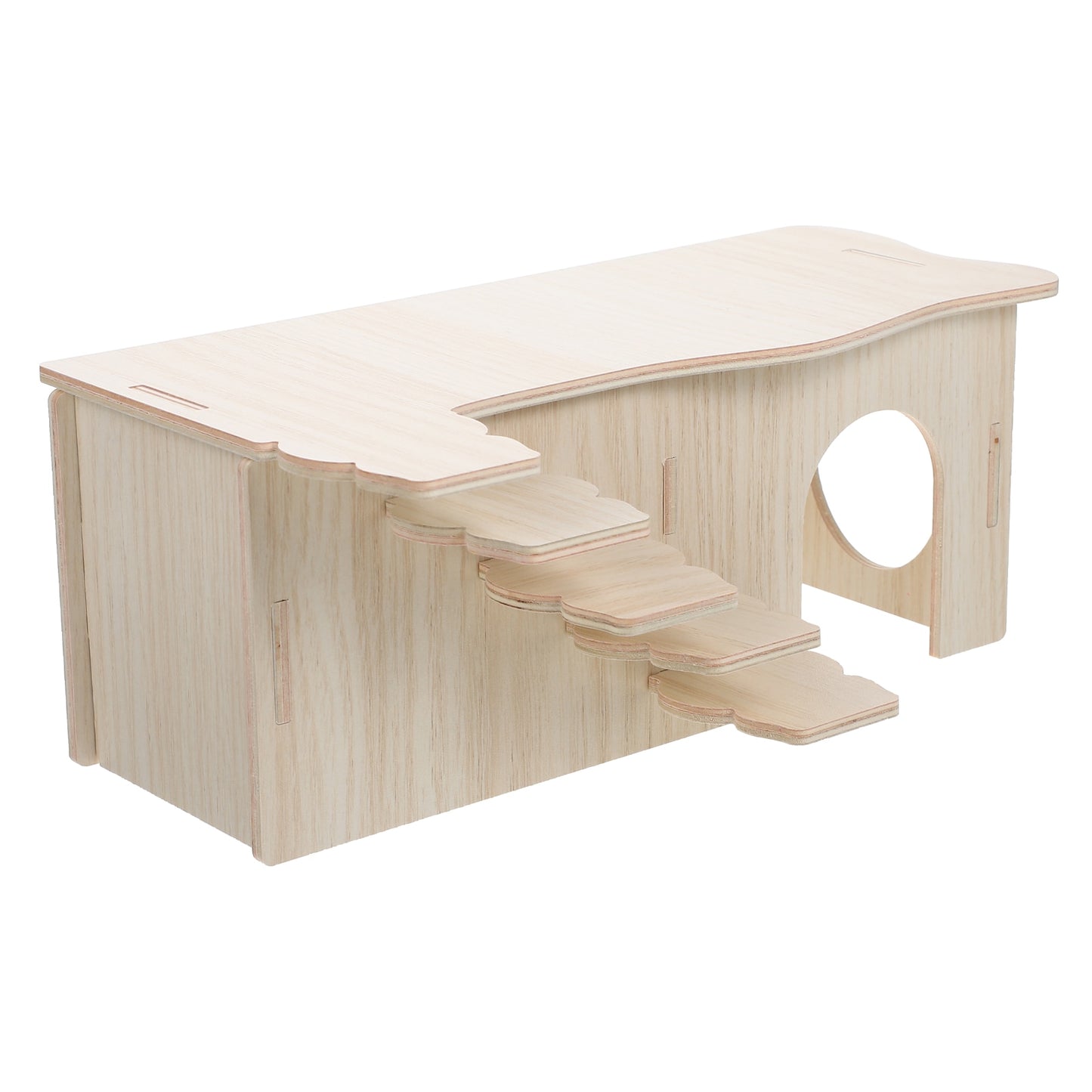 Hamster Hideout Wooden House Small Climbing Animal Chinchillaladder S Rat Pets Wood Castle Woodland Hideaway Playground