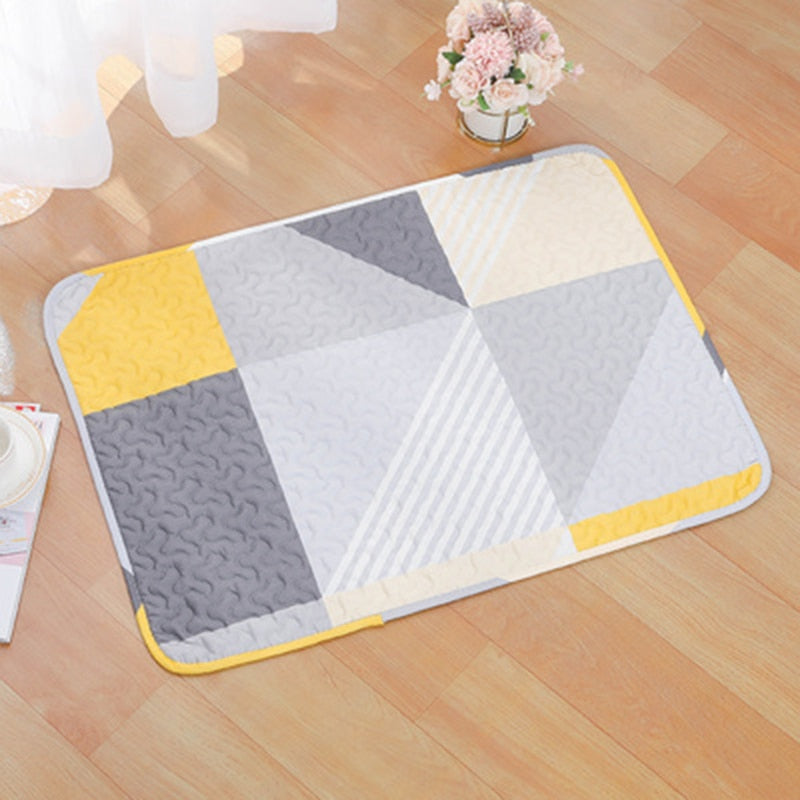 Pet Cute Multi-pattern Cage Mat Rabbit Rest Pad Guinea Pig Floor Mat Cat Non-slip Re-washable Pad Small Animal Summer Supplies