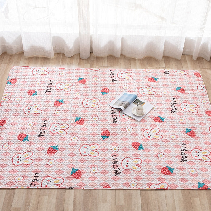 Rabbit Floor Mat Pet Sofa Cushion Training Pad Four Seasons Universal Cage Mat Cat Dog Sleeping Blanket Fence Pad Bunny Supplies