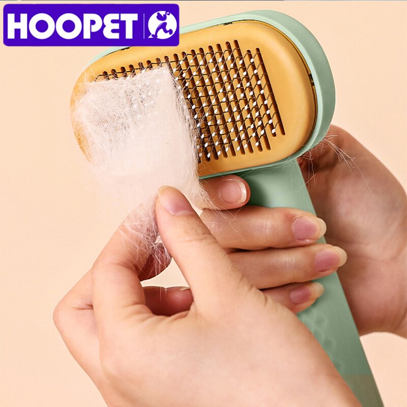HOOPET Dog Hair Remover Brush Cat Hair Grooming Care Comb Pet Removes Hairs Cleaning Bath Brush Dog Supplies Pet Accessories