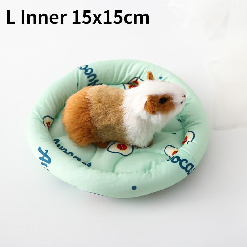 Soft Small Animal Bed Nest Thick Warm Bed Guinea Pig Chinchilla Rat Rabbit Bed Cage Nest House Breathable Cushion Sleeping Mat
