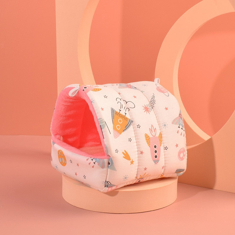 Mini Soft Animal Hammock Nest Ferret Rabbit Guinea Pig Rat Hamster Mice Bed Toy Warmer Cushion House Cave Pets Supplies