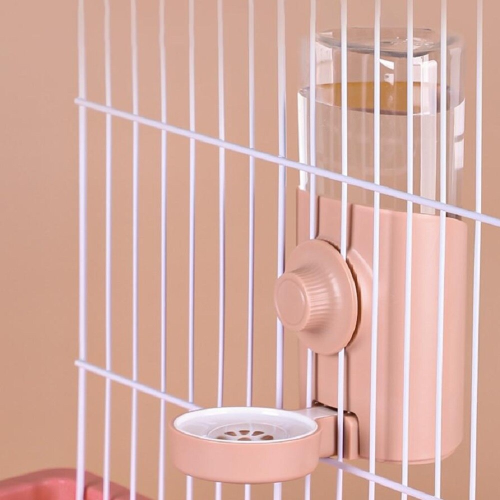 600ml Hanging Water Dispenser for Rabbit Guinea Pig Chinchilla Hedgehog Automatic Refilling Large Capacity Siphon Feeding Kettle