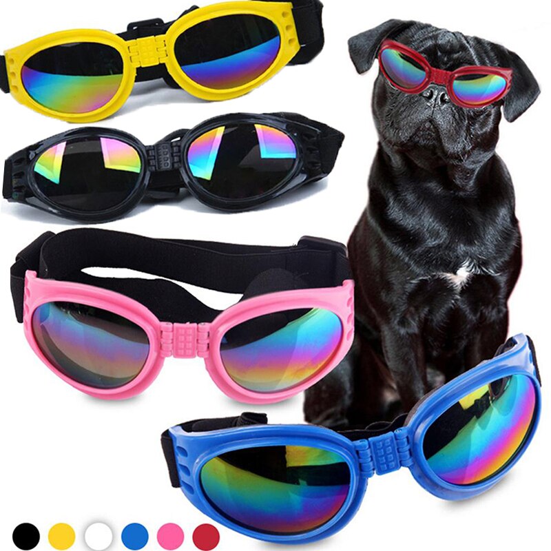 1PC Foldable Dog Sunglasses Dustproof Sunscreen Anti-Uv Goggles Eye Shades Pet Glasses for Puppy Dog Supplies Accessories