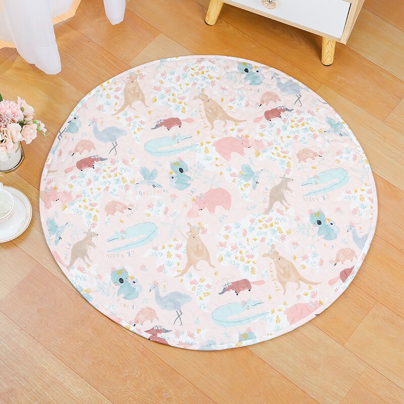 Rabbit Round Floor Mat Pet Tent Round Pad Sleeping Blanket Indoor Bunny Cage Lying Mat Kitten Puppy Play Mat Guinea Pig Pet Item