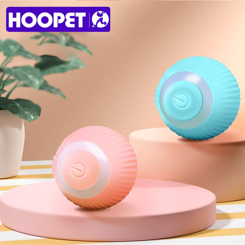 HOOPET Electric Rolling Ball Cat Toys Interactive Training For Small Dog Automatic Self-moving Kitten Toy Pet Accessories