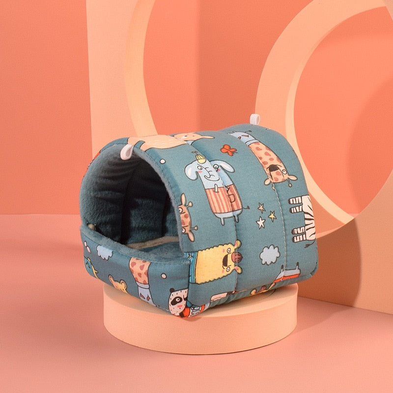 Mini Soft Animal Hammock Nest Ferret Rabbit Guinea Pig Rat Hamster Mice Bed Toy Warmer Cushion House Cave Pets Supplies