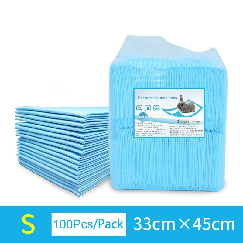 Pet Training Urine Pads Rabbit Cage Mat Dog Diaper Disposable Cleaning Supplies Quick Dry Absorbent Pad For Small Animals Bunny