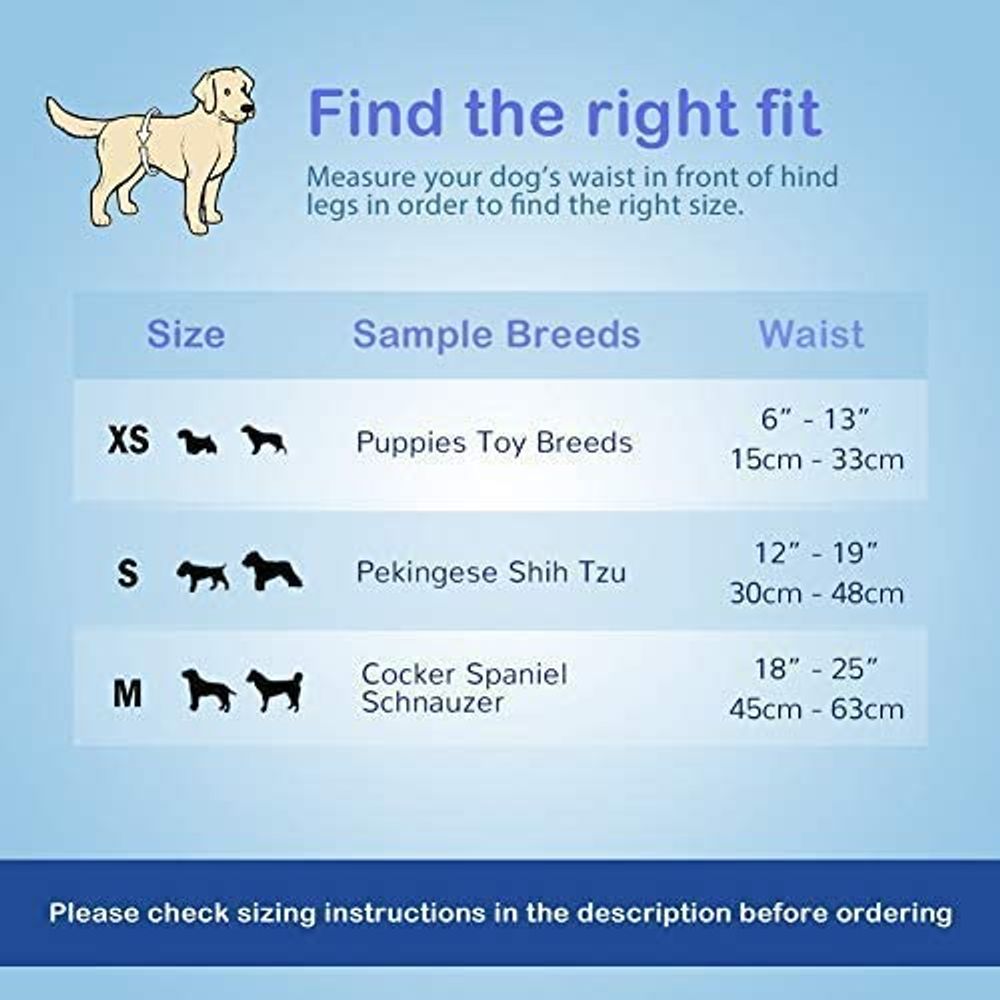 Disposable Male Wrap Dog Diapers Simple and Convenient, XSmall 60 Count