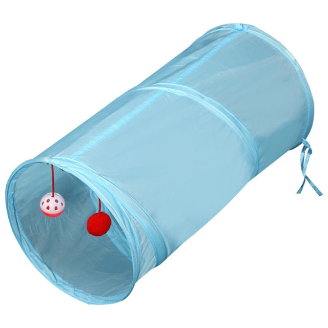 Pet Cat Tunnel Toys Foldable Pet Cat Kitty Training Interactive Fun Toy Tunnel Bored For Puppy Kitten Rabbit Play Tunnel Tube