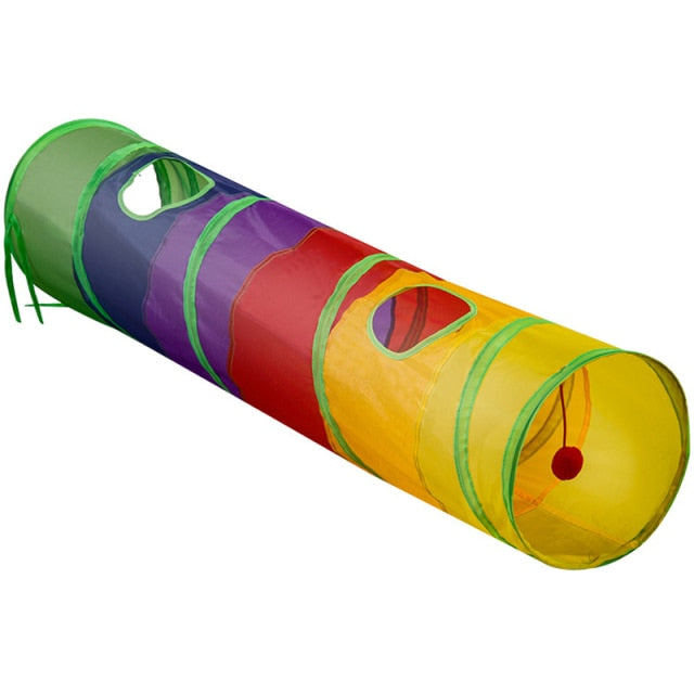 Pet Cat Tunnel Toys Foldable Pet Cat Kitty Training Interactive Fun Toy Tunnel Bored For Puppy Kitten Rabbit Play Tunnel Tube