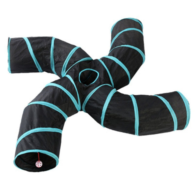 Pet Cat Tunnel Toys Foldable Pet Cat Kitty Training Interactive Fun Toy Tunnel Bored For Puppy Kitten Rabbit Play Tunnel Tube