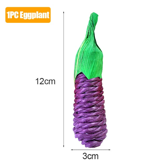 Carrot Shaped Rabbit Hamster Chew Bite Toys Rabbit Guinea Pig Molar Tooth Cleaning Toys Supplies Pet Toys 1pc/2pcs/3pcs