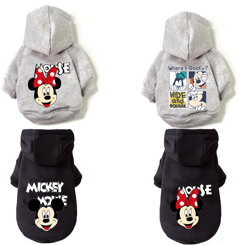 Disney Mickey Mouse cartoon Pet Dog Coat Pet Clothes Outdoor Dog Jacket Clothes Hoodie The Dog Face Breathable Small Medium Dog