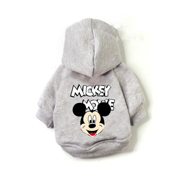 Disney Mickey Mouse cartoon Pet Dog Coat Pet Clothes Outdoor Dog Jacket Clothes Hoodie The Dog Face Breathable Small Medium Dog
