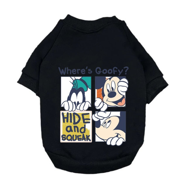 Disney Mickey Mouse cartoon Pet Dog Coat Pet Clothes Outdoor Dog Jacket Clothes Hoodie The Dog Face Breathable Small Medium Dog