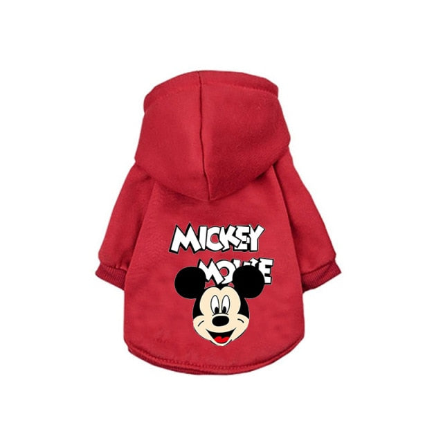 Disney Mickey Mouse cartoon Pet Dog Coat Pet Clothes Outdoor Dog Jacket Clothes Hoodie The Dog Face Breathable Small Medium Dog