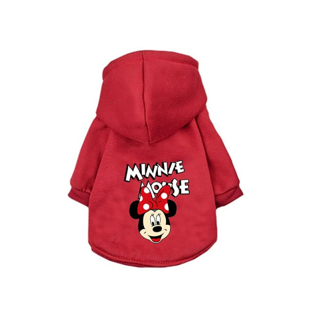 Disney Mickey Mouse cartoon Pet Dog Coat Pet Clothes Outdoor Dog Jacket Clothes Hoodie The Dog Face Breathable Small Medium Dog